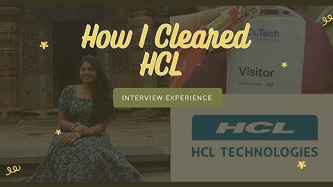 How I Cleared HCL Interview | Walk-in Drive | Full Interview Process Explained Interview Experience