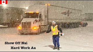How CALGARY Weather Just BECOME BAD | INDIAN TRUCK DRIVER |