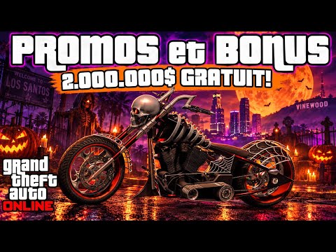 PROMO ET BONUS GTA ONLINE DE LA SEMAINE DU 1/10 & NOUVEAU DLC GTA5 ONLINE HALLOWEEN!