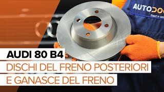 Come cambiare Pastiglie dei freni anteriori e posteriori Audi 80 B3 - video tutorial