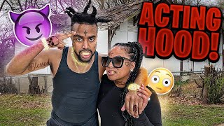 ACTING HOOD IN FRONT OF OUR FAMILY *Their reaction was hilarious*