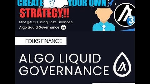 Folks Finance Algo Liquid Governance: Deposit, borrow & compound Strategy for newbies
