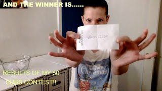 HERE IT IS GUYS MY COMIC BOOK 50 SUBS CONTEST WINNER!!!!