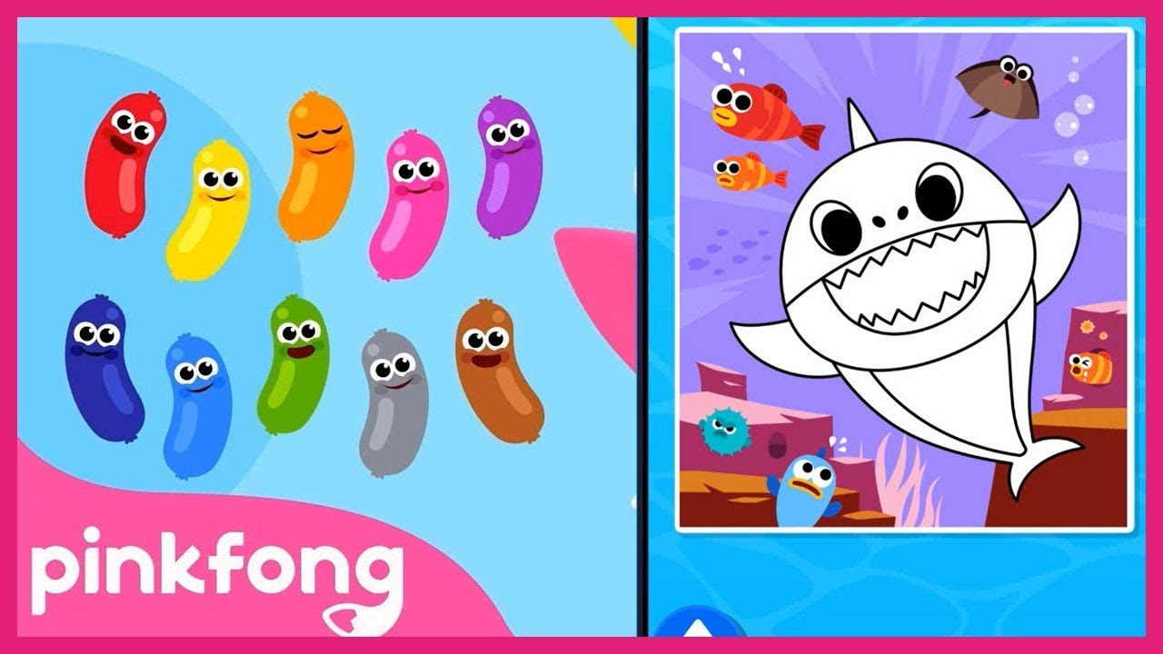 PINKFONG Baby Shark I Baby shark Game App I Baby Shark App | Baby Shark Color | Educational App - YouTube