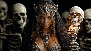 🔥 💀👑 QUEEN OF THE DEAD 👑💀🔥 Necrothrone Remix 🔥 4K Dark Fantasy Metal Music Video
