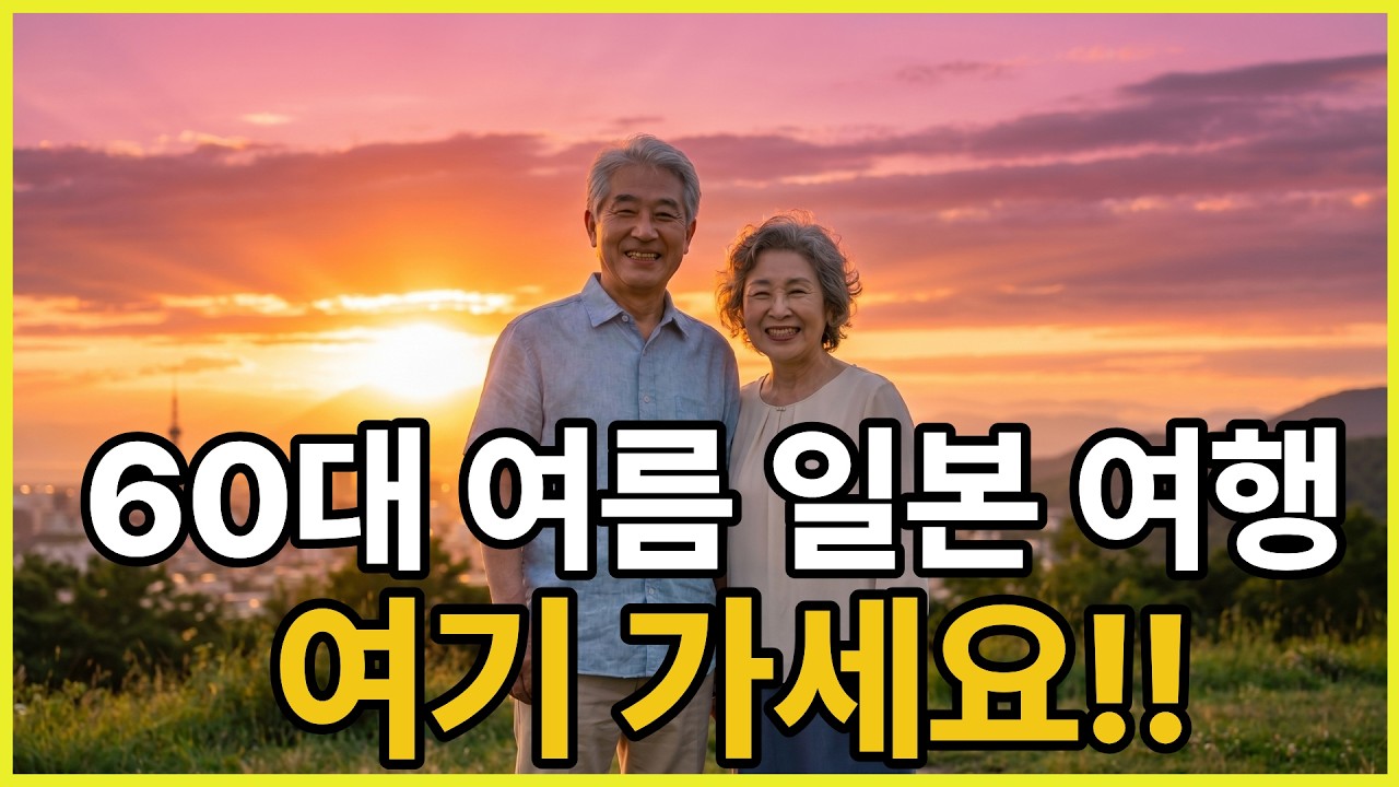 ​60대 일본 여행, 이제 오사카 후쿠오카 말고 '여기'로 가세요!