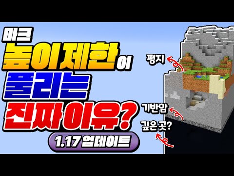 11년만에 마크 높이 제한이 없어지는 진짜 이유?!?! 1.17 업뎃 이런 거 였어!? [마인크래프트 리뷰] Minecraft - 루태