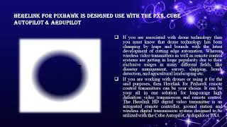 Herelink for Pixhawk from Air Supply to enjoy flawless video transmissions