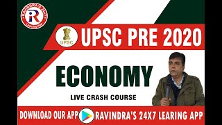 L4 : ECONOMY FOR UPSC PRELIMS 2020 | UPSC 2020 | PRELIMS CRASH COURSE | RAVINDRAS IAS INSTITUTE |