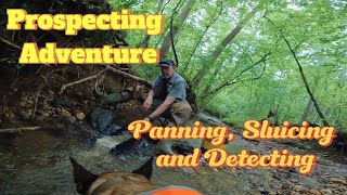 Prospecting Adventure. Panning, sluicing and detecting