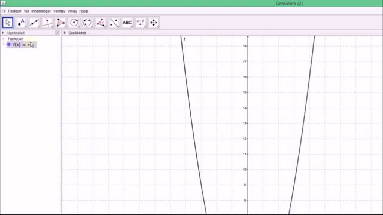 Andregradsfunksjoner og mer! - Geogebra-bedre-best