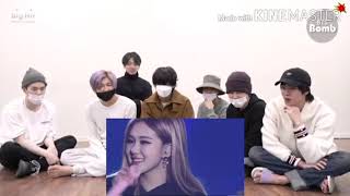 bts reaction to blackpink Rose vocal compilation