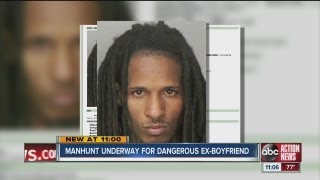 Manhunt underway for dangerous ex-boyfriend