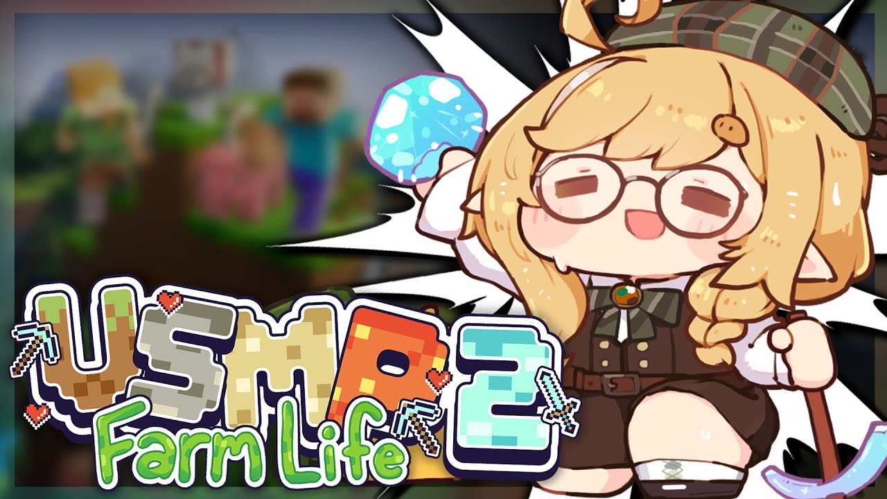 Farming time!✨🌽Cooking today~? Or actually ...talking to people?!【Minecraft - VSMP 2: Farm Life】
