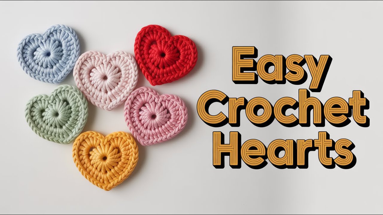 “How to Crochet a Heart | Full Step-by-Step Tutorial for Beginners”