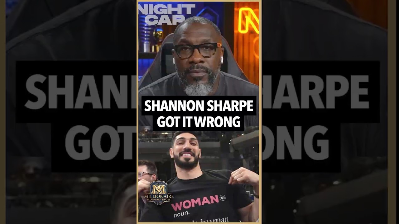⁣Shannon Sharpe gets it wrong after Enes Kanter is kicked out of a WNBA game for supporting women