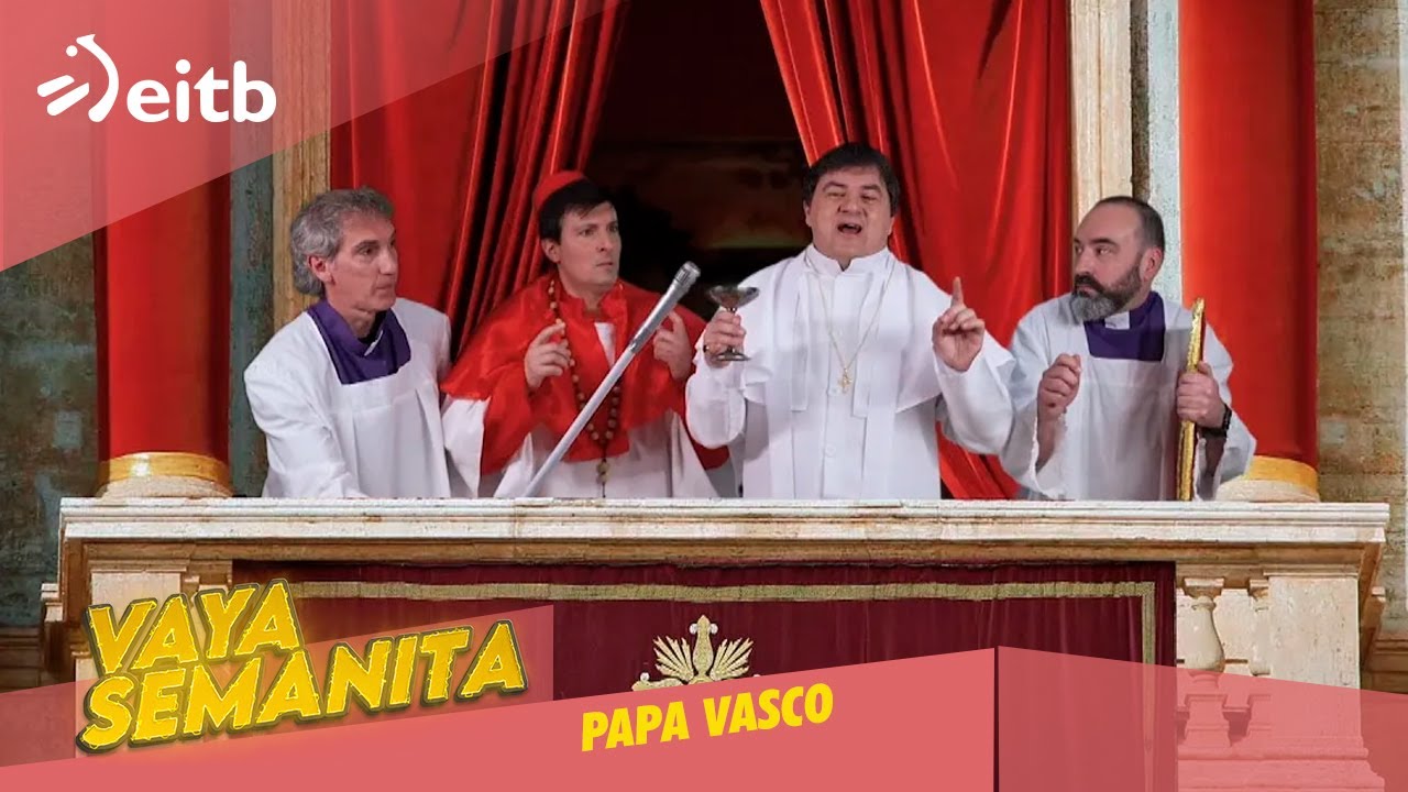 VS: ¿Qué pasaría si el próximo #Papa fuera #vasco? ¡Así sería Antxon I!