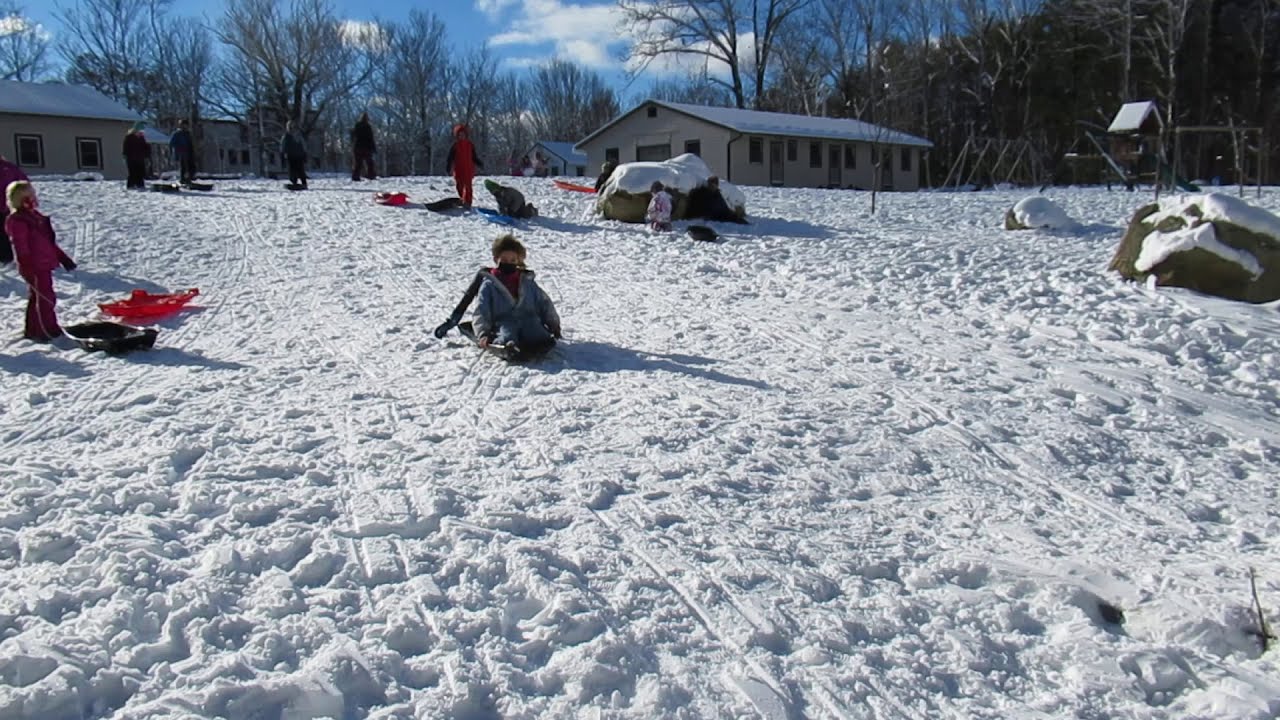 Village School sledding in Royalston MA YouTube
