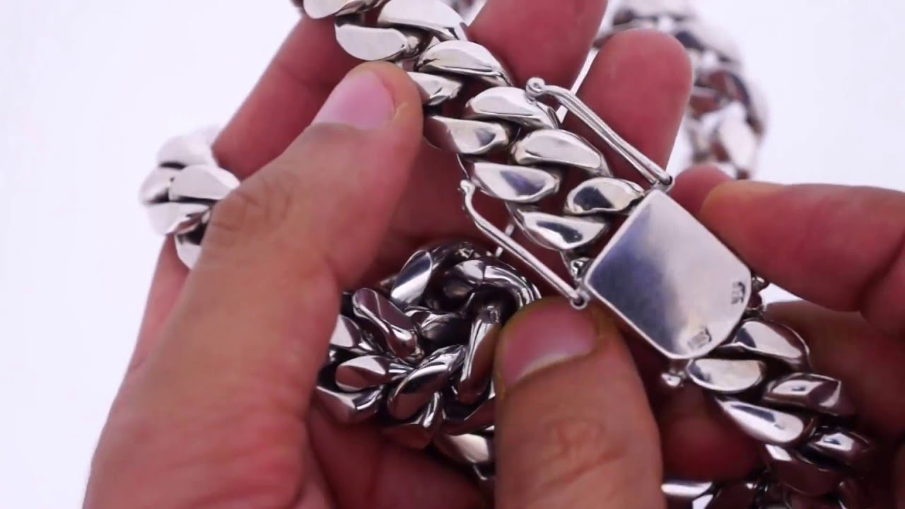 10k Gold Cuban Link Chain >> 500 Grams 10k White Gold Miami Cuban Link Chain Solid Gold - YouTube 10k Gold Cuban Link Chain >> 500 Grams 10k White Gold Miami Cuban Link Chain Solid Gold - YouTube
