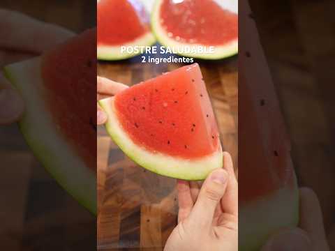 Gelatina de sandía🍉#recetasfaciles