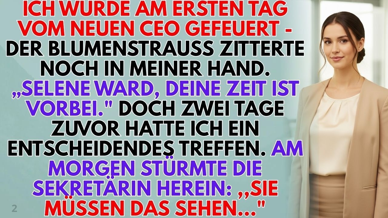 Mein neuer Chef feuerte mich – doch 2 Tage zuvor wurde ich Mehrheitseigentümerin!