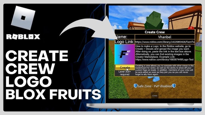 How to Create a CREW LOGO in Blox Fruits (Easy) 