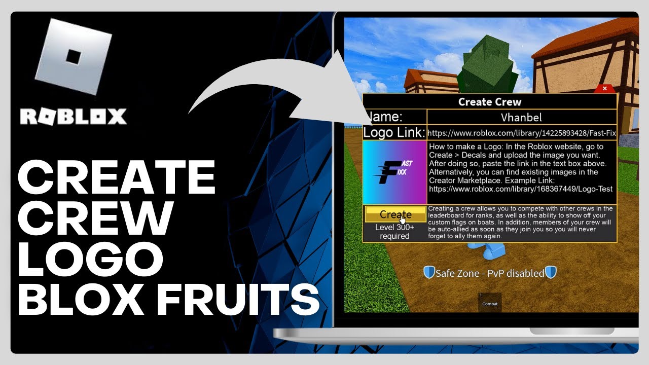 How to Create a CREW LOGO in Blox Fruits (Easy) 