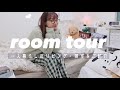 SUB) Room Tour｜一人暮らしのリビング,寝室をチラ見せ☁グッズ収納, お気に入りコーナーも...❤︎模様替え中間報告