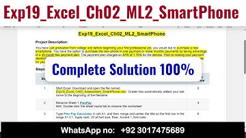 Exp19_Excel_Ch02_ML2_SmartPhone | exp19 excel ch02 ml2 smartphone #ML2SmartPhone #Exp19ExcelCh02ML2