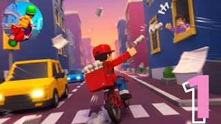 Paper Boy Race Gameplay Part 1 | Delivering Newspapers at Top Speed! 🗞️🚴 screenshot 4