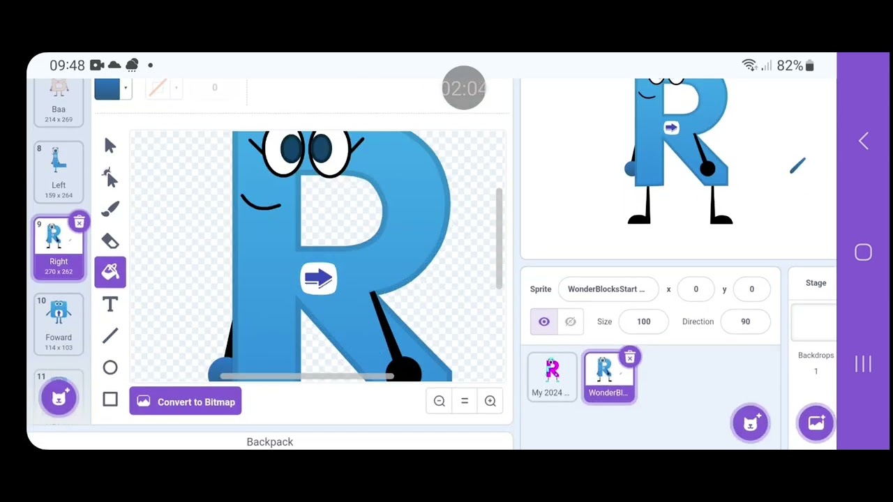 How To Make Right And Forward In Scratch (Wonderblocks) - YouTube