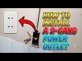 How to Install a 2-Gang Power Outlet
