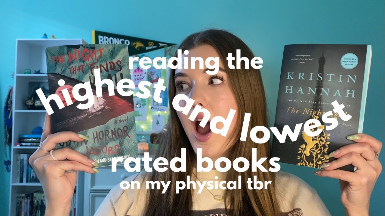 reading the HIGHEST and LOWEST rated books on my tbr (according to goodreads) ☁️🌸📝