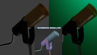 Simple Low-poly Podcast Microphone - Modelling Blender(and some tricks)