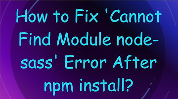 How to Fix 