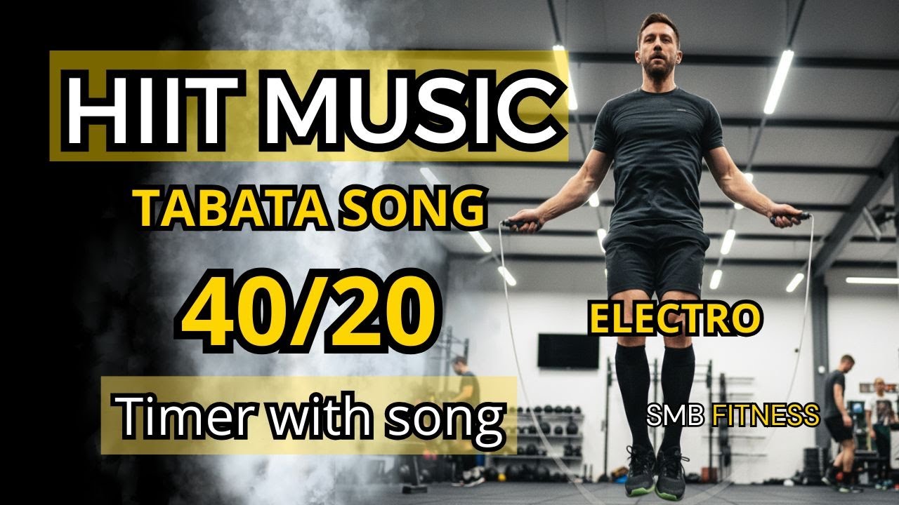 20-минутная музыка для интервальной тренировки высокой интенсивности 40/20 – Электро-Табата-Трени...