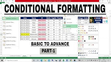 Excel Conditional Formatting Basic to Advance (Part 1) | Readymade Conditional Formatting in Excel