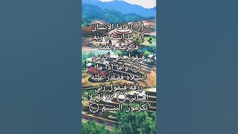 سورة الفجر #اكسبلور #لايك #respect #تيك_توك #duet #ترند #راحة_نفسية #حالات_واتس