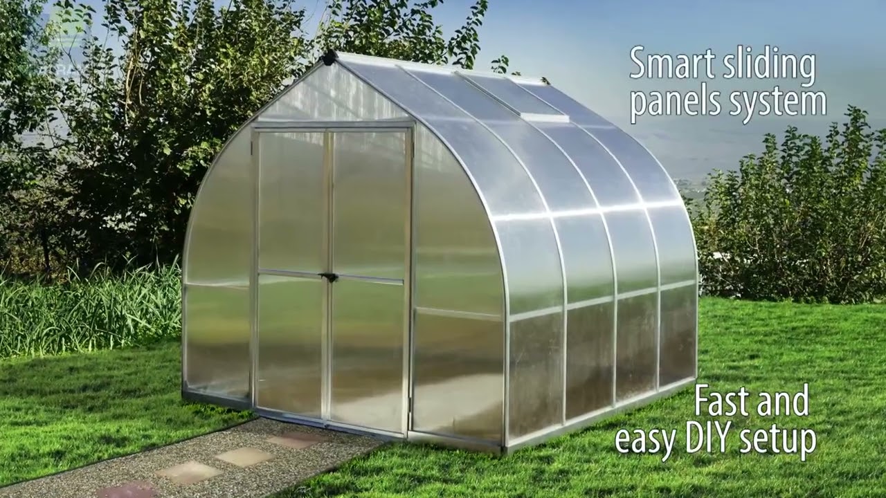 Canopia By Palram Bella 8X8 Silver Greenhouse Overview YouTube
