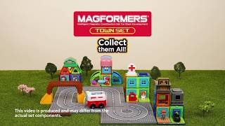 Magformers Town Sets - collect them all and build a magnetic town centre.