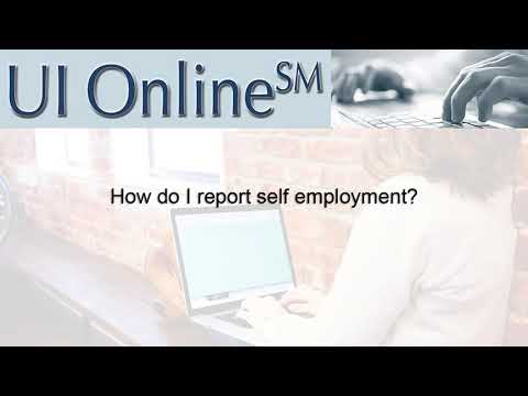 UI Online:  Reporting Self-Employment  and Commissions using UI Online