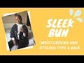 HOW TO GET A SLEEK BUN ON TYPE 4 HAIR | Yaa Yaa