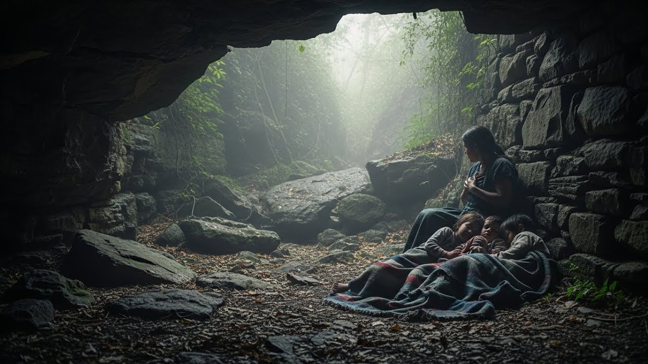 Una viuda y sus hijos durmieron en una gruta… y despertaron con una sorpresa increíble
