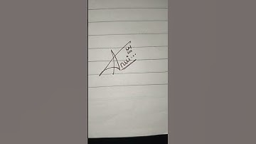 Signature of name Anvi. Comment ur name. #signature #sign #design #calligraphy #utubeshorts #utube