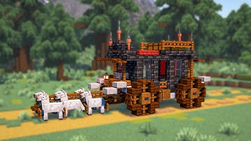 Minecraft | How to Build a Royal Carriage – Epic Medieval Wagon Tutorial