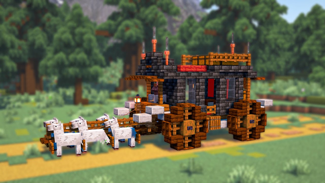 Minecraft | How to Build a Royal Carriage – Epic Medieval Wagon Tutorial