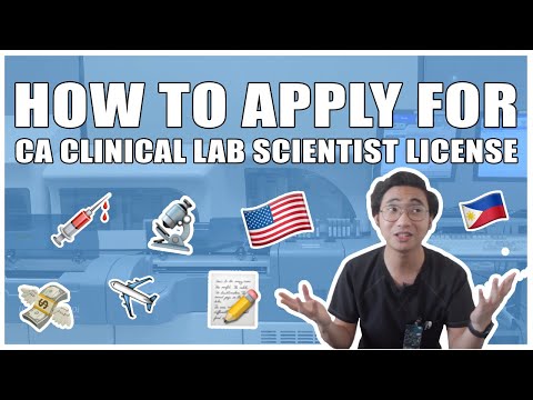 How to apply for California Clinical Laboratory Scientist License