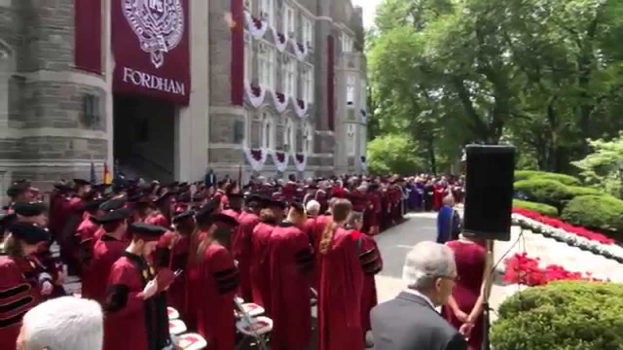 Aerial Footage Fordham's Graduation Ceremony from Above YouTube