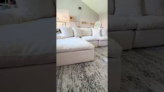 Sikaic Modular Sectional Chenille Sofa with Reversible Chaise White