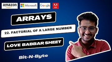 22. Factorial of large number | Arrays | Love Babbar 450 DSA | Very Easy Solution | GFG Accepted